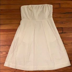 Jcrew Strapless White Dress NWT